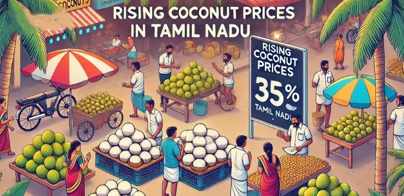 The local market’s 15% higher copra price helped coconut growers; entry into regulated markets was slowed.