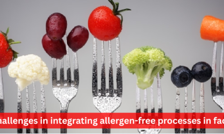 What are the challenges in integrating allergen-free processes in facilities?