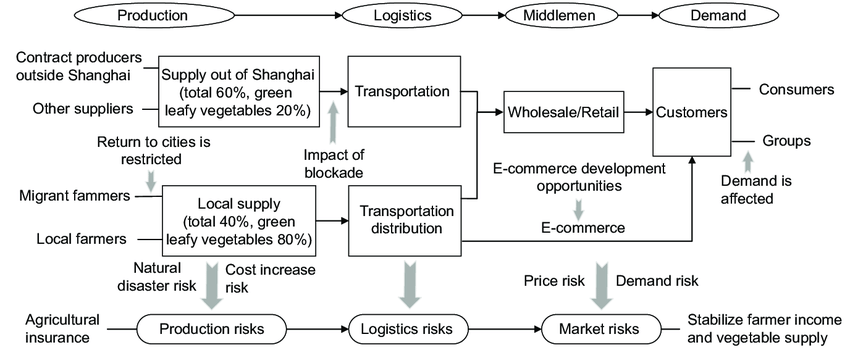 How do supply chain challenges affect vegetable farmers?
