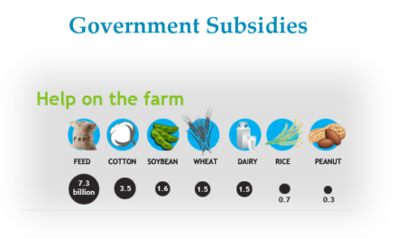 How do government subsidies impact vegetable farming?