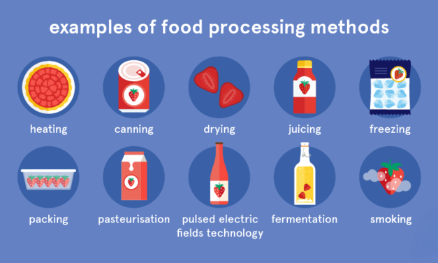 What are the most common food processing techniques used in agriculture?