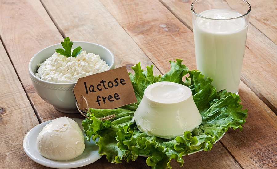 What are the challenges in developing lactose-free dairy products?