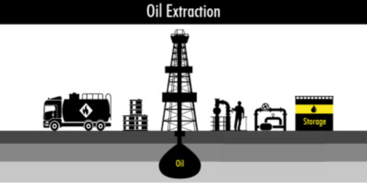 How do oil extraction processes affect the environment?
