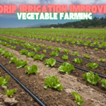 How can drip irrigation improve vegetable farming efficiency?